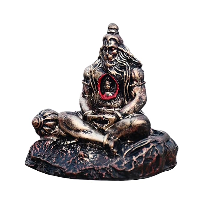 Meditating Lord Hanuman Antique