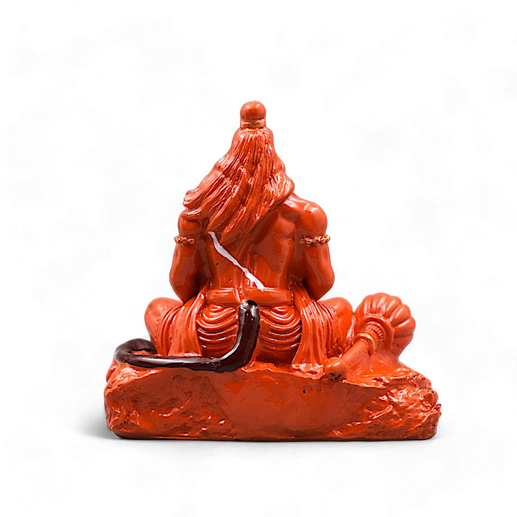 Meditating Lord Hanuman Sindoori