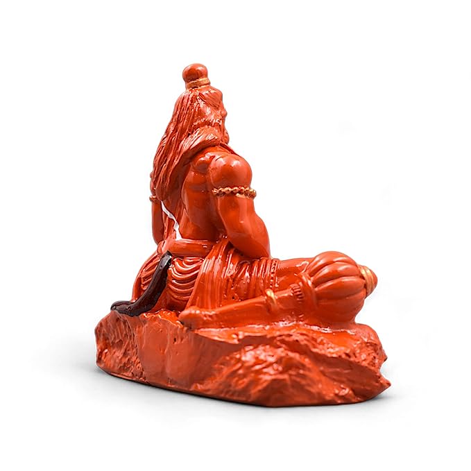 Meditating Lord Hanuman Sindoori