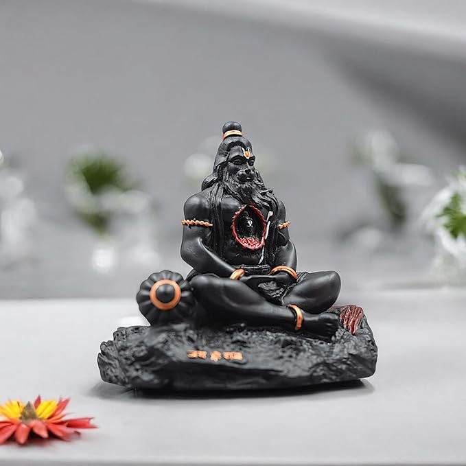 Meditating Lord Hanuman Black