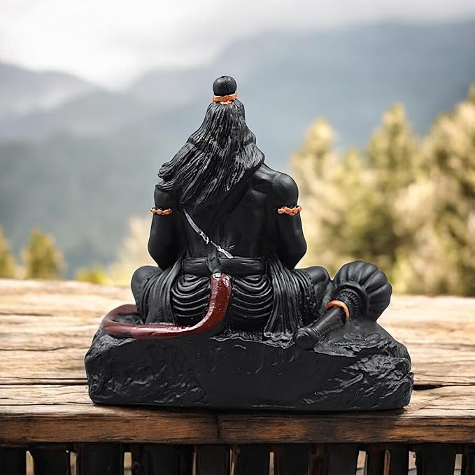Meditating Lord Hanuman Black